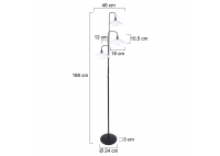 Lampa Stojąca Tallerken Czarna
