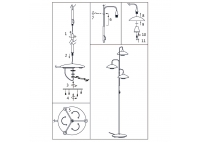 Lampa Stojąca Tallerken Czarna