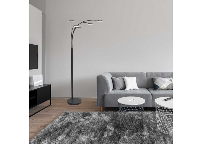 Lampa Stojąca Synna Czarna