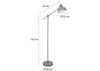 Lampa Stojąca Nove Szara