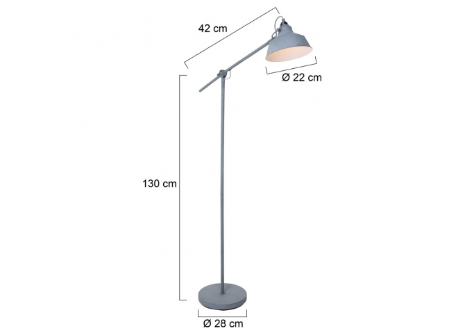 Lampa Stojąca Nove Szara