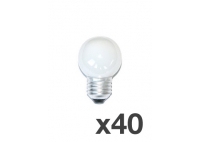 Zestaw 40 żarówek girlandowych mlecznych