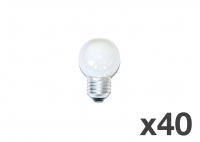 Zestaw 40 żarówek girlandowych mlecznych